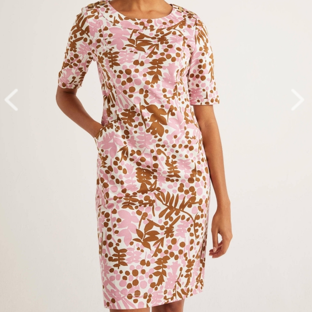 Boden Iona Button Detail Dress